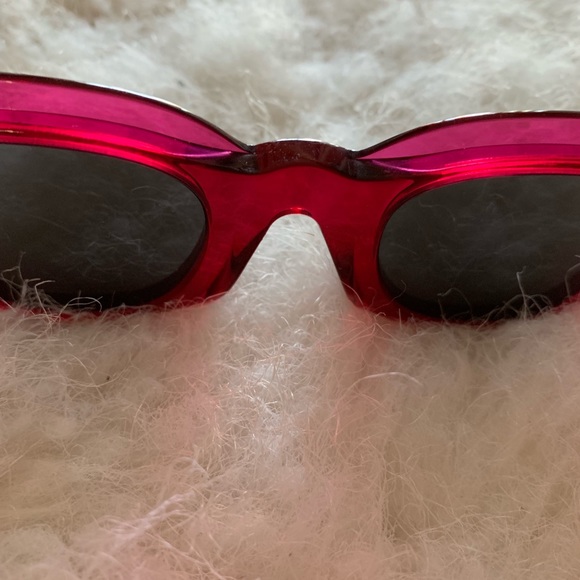 Celine sun frame Fuchsia glasses eye color gray - Picture 4 of 8